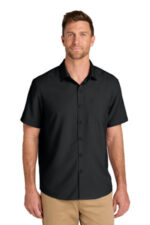 Port Authority Short Sleeve UV Dockside Shirt W963 Deep Black
