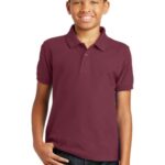 Port Authority Youth Core Classic Pique Polo. Y100 Burgundy