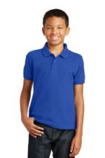 Port Authority Youth Core Classic Pique Polo. Y100 True Royal