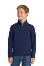 Port Authority Youth Core Soft Shell Jacket. Y317 Dress Blue Navy