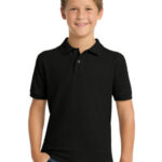 Port Authority Youth Silk Touch Polo. Y500 Black