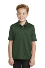 Port Authority Youth Silk Touch Performance Polo. Y540 Dark Green