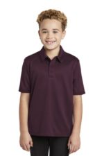 Port Authority Youth Silk Touch Performance Polo. Y540 Maroon