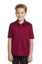 Port Authority Youth Silk Touch Performance Polo. Y540 Red