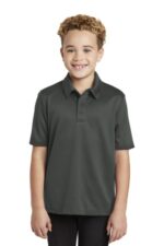 Port Authority Youth Silk Touch Performance Polo. Y540 Steel Grey