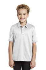 Port Authority Youth Silk Touch Performance Polo. Y540 White