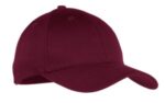 Port Authority Youth Six-Panel Twill Cap. YCP80 Maroon