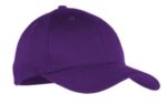Port Authority Youth Six-Panel Twill Cap. YCP80 Purple