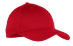Port Authority Youth Six-Panel Twill Cap. YCP80 Red