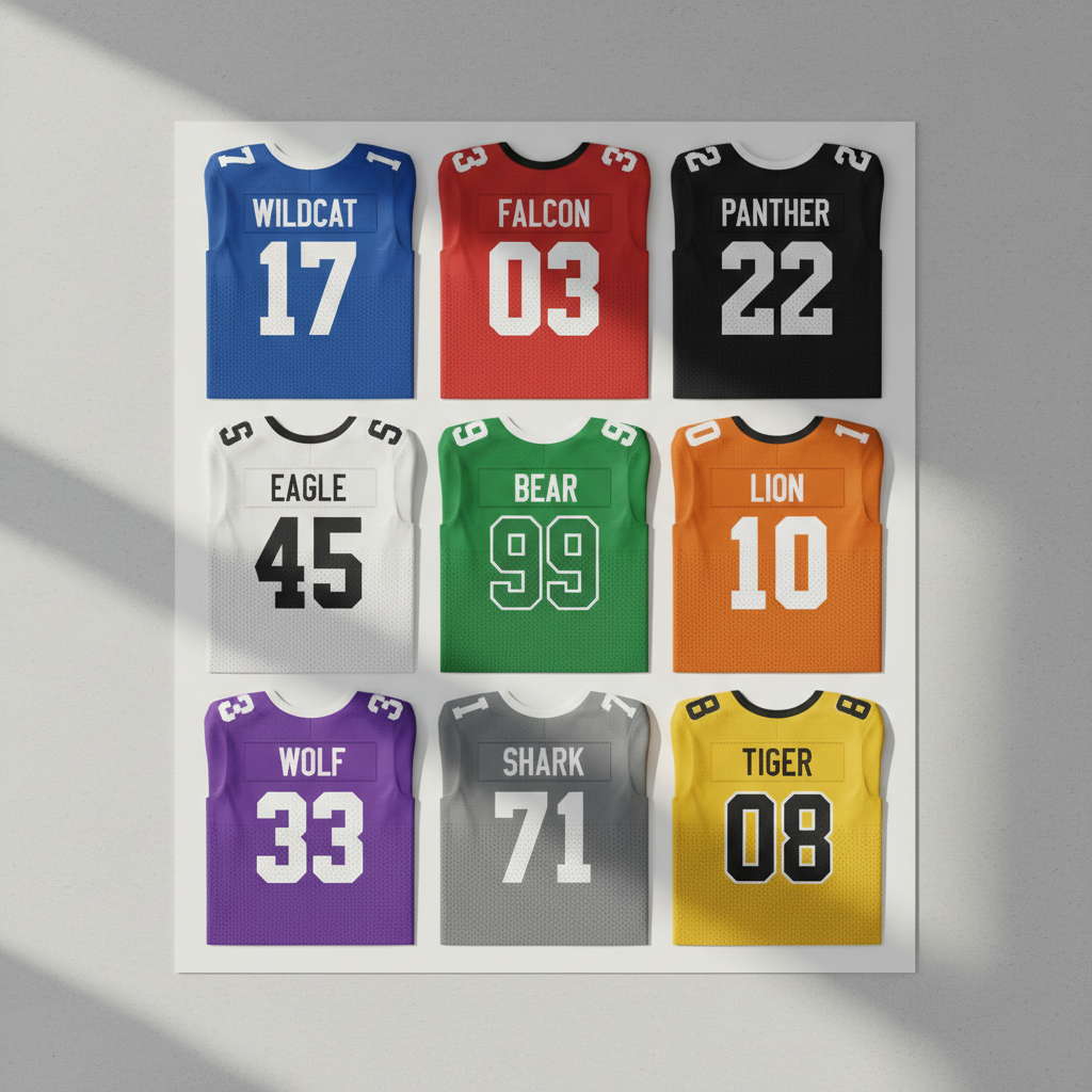 Digital mockup sheet displaying