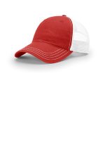 Richardson Garment Washed Trucker 111 Red/ White