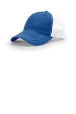Richardson Garment Washed Trucker 111 Royal/ White
