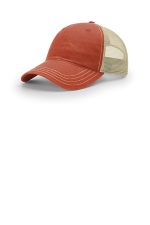 Richardson Garment Washed Trucker 111 T Orange/ Khaki