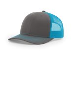 Richardson Trucker Cap 112 Charcoal/ Neon Blue