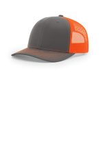 Richardson Trucker Cap 112 Charcoal/ Neon Orange