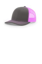 Richardson Trucker Cap 112 Charcoal/ Neon Pink