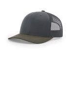 Richardson Trucker Cap 112 Gunmetal/ Gunmetal/ Chocolate Chip