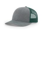 Richardson Trucker Cap 112 Heather Grey/ Dark Green