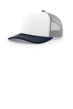 Richardson Trucker Cap 112 White/ Aluminum/ Navy
