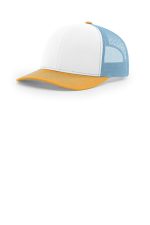 Richardson Trucker Cap 112 White/ Columbia Blue/ Yellow