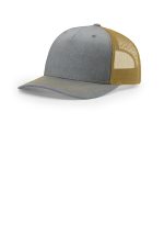 Richardson Five-Panel Trucker 112FP Heather Grey/ Amber Gold
