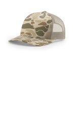 Richardson Printed Five-Panel Trucker 112PFP Harvest Duck Camo/ Light Tan