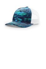 Richardson Printed Five-Panel Trucker 112PFP Kryptek Pontus/ White