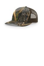 Richardson Printed Five-Panel Trucker 112PFP Mossy Oak Habitat/ Brown