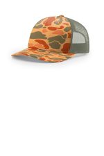 Richardson Printed Five-Panel Trucker 112PFP Sienna Duck Camo/ Loden