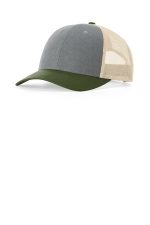 Richardson Low Pro Trucker 115 Heather Grey/ Birch/ Army Olive