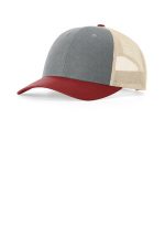 Richardson Low Pro Trucker 115 Heather Grey/ Birch/ Cardinal