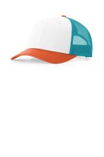 Richardson Low Pro Trucker 115 White/ Hawaiian Blue/ Pale Orange