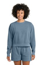 Comfort Colors Women's Mid-Length Crewneck Sweatshirt 1566L Blue Jean