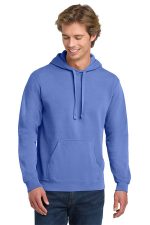 COMFORT COLORS Ring Spun Hooded Sweatshirt. 1567 Flo Blue