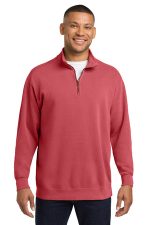 COMFORT COLORS Ring Spun 1/4-Zip Sweatshirt. 1580 Crimson