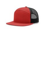 Richardson 7-Panel Trucker 168 Red/ Black