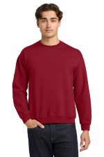Gildan Heavy Blend Crewneck Sweatshirt. 18000 Cherry Red