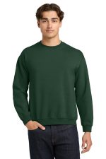 Gildan Heavy Blend Crewneck Sweatshirt. 18000 Fan Dark Green