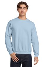 Gildan Heavy Blend Crewneck Sweatshirt. 18000 Light Blue