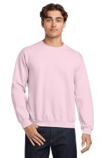 Gildan Heavy Blend Crewneck Sweatshirt. 18000 Light Pink