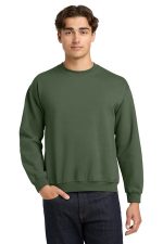 Gildan Heavy Blend Crewneck Sweatshirt. 18000 Military Green