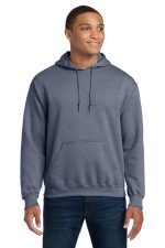 Gildan - Heavy Blend Hooded Sweatshirt. 18500 Heather Dark Navy
