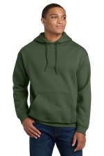Gildan - Heavy Blend Hooded Sweatshirt. 18500 Military Green