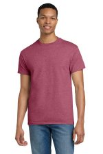 Gildan - Ultra Cotton 100% US Cotton T-Shirt. 2000 Heathered Cardinal