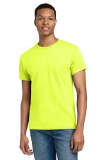 Gildan - Ultra Cotton 100% US Cotton T-Shirt. 2000 Safety Green
