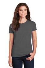 Gildan Women's Ultra Cotton 100% US Cotton T-Shirt. 2000L Charcoal