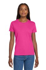 Gildan Women's Ultra Cotton 100% US Cotton T-Shirt. 2000L Heliconia