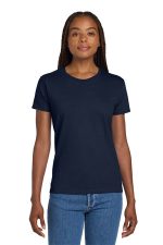 Gildan Women's Ultra Cotton 100% US Cotton T-Shirt. 2000L Navy