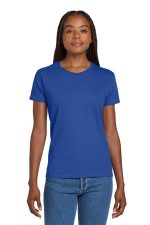 Gildan Women's Ultra Cotton 100% US Cotton T-Shirt. 2000L Royal