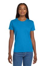 Gildan Women's Ultra Cotton 100% US Cotton T-Shirt. 2000L Sapphire